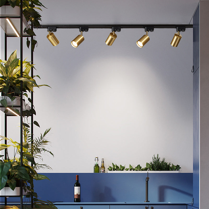 Metal Shaded Ceiling Mounted Fixture Contemporary Style Ceiling Light Fixture in Gold