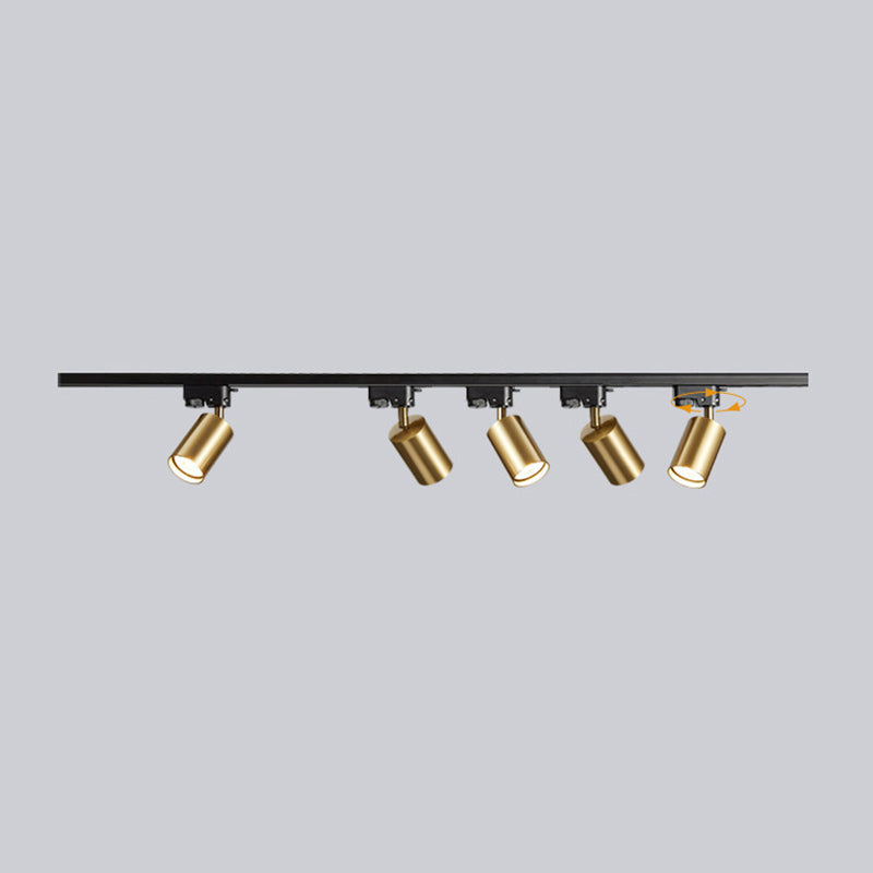 Metal Shaded Ceiling Mounted Fixture Contemporary Style Ceiling Light Fixture in Gold