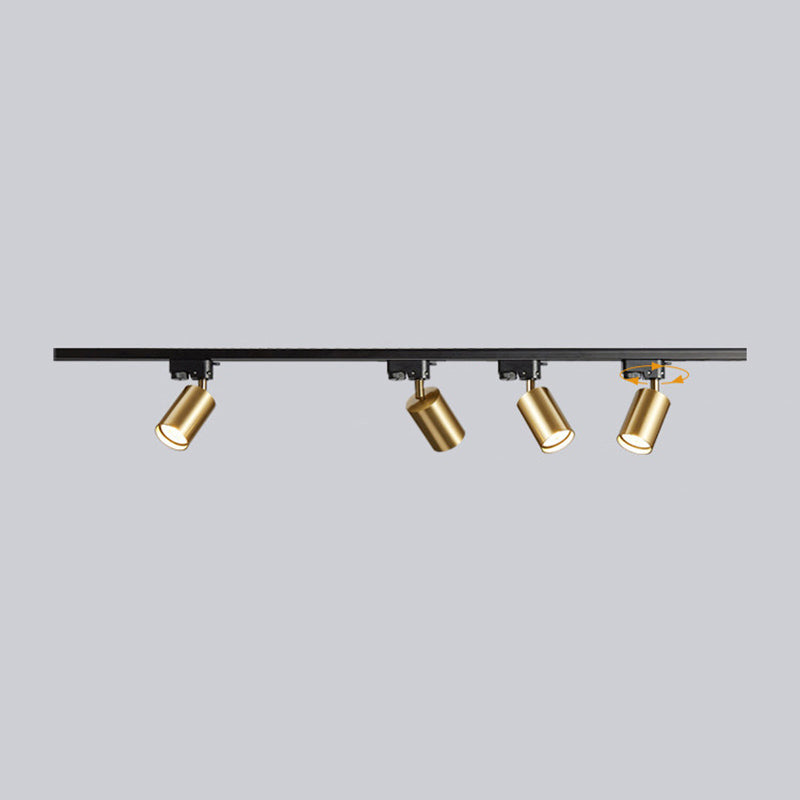 Metal Shaded Ceiling Mounted Fixture Contemporary Style Ceiling Light Fixture in Gold