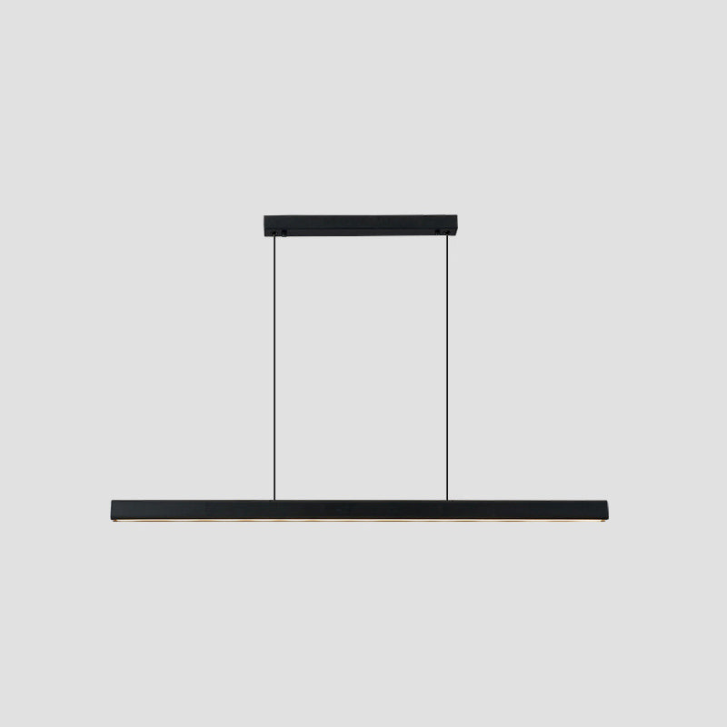 Lineair eiland hanglampen moderne acryl kroonluchter verlichtingsarmaturen voor restaurant