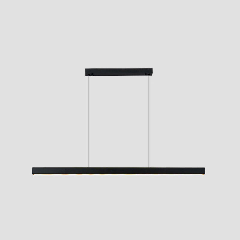 Lineair eiland hanglampen moderne acryl kroonluchter verlichtingsarmaturen voor restaurant