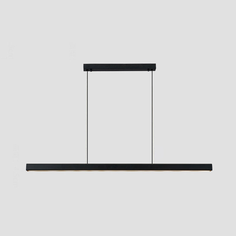 Lineair eiland hanglampen moderne acryl kroonluchter verlichtingsarmaturen voor restaurant