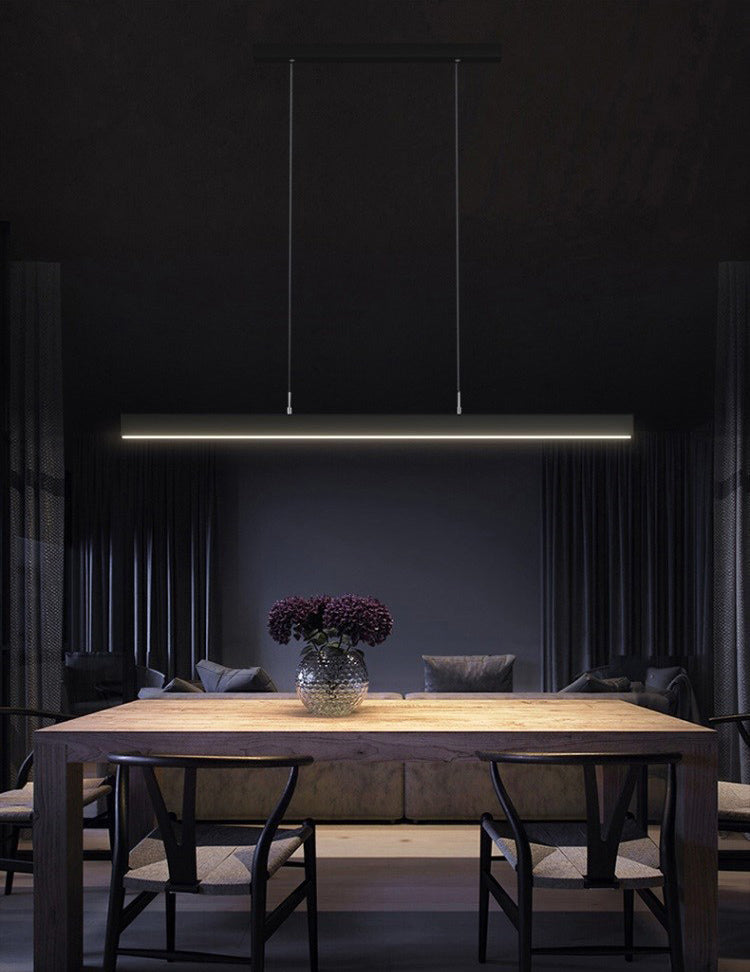 Lineair eiland hanglampen moderne acryl kroonluchter verlichtingsarmaturen voor restaurant