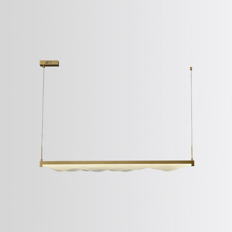 Wave Large Kitchen Pendant Lights Acrylic Modern Simplicity Island Chandelier Lights for Restaurant
