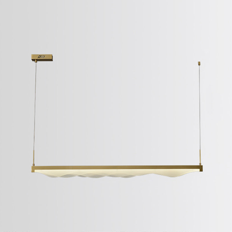 Wave Large Kitchen Pendant Lights Acrylic Modern Simplicity Island Chandelier Lights for Restaurant