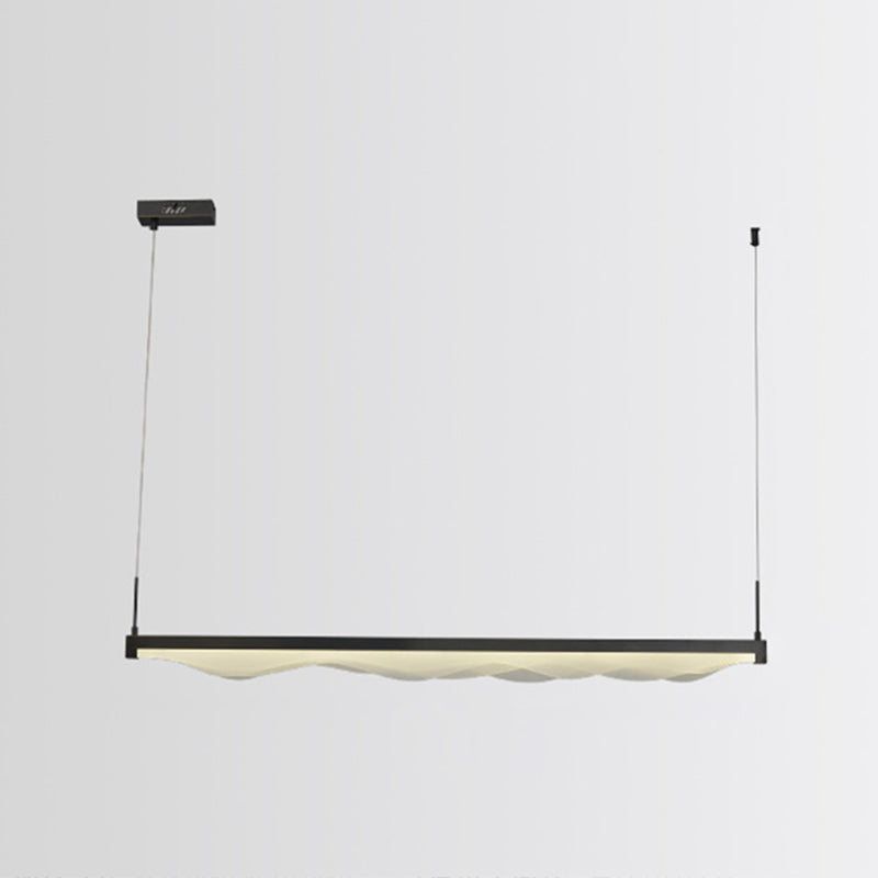 Wave Large Kitchen Pendant Lights Acrylic Modern Simplicity Island Chandelier Lights for Restaurant
