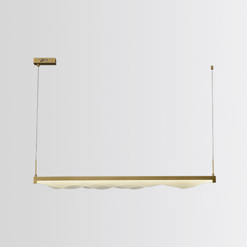Wave Large Kitchen Pendant Lights Acrylic Modern Simplicity Island Chandelier Lights for Restaurant
