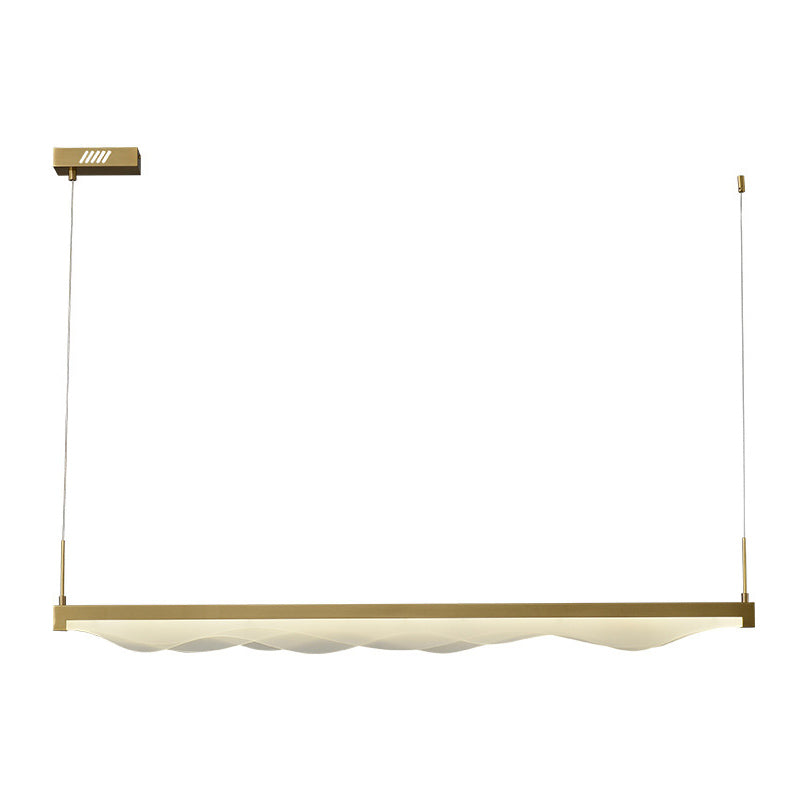 Wave Large Kitchen Pendant Lights Acrylic Modern Simplicity Island Chandelier Lights for Restaurant