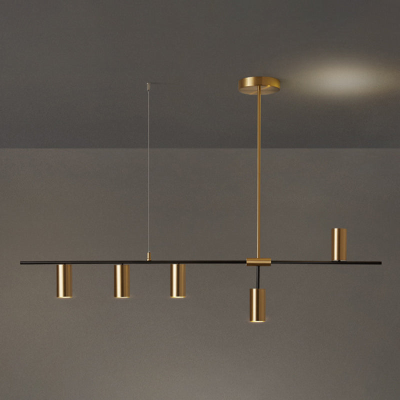 Cylinder Island Pendant Lights Ultra-Contemporary Metallic Island Pendant Lights for Restaurant