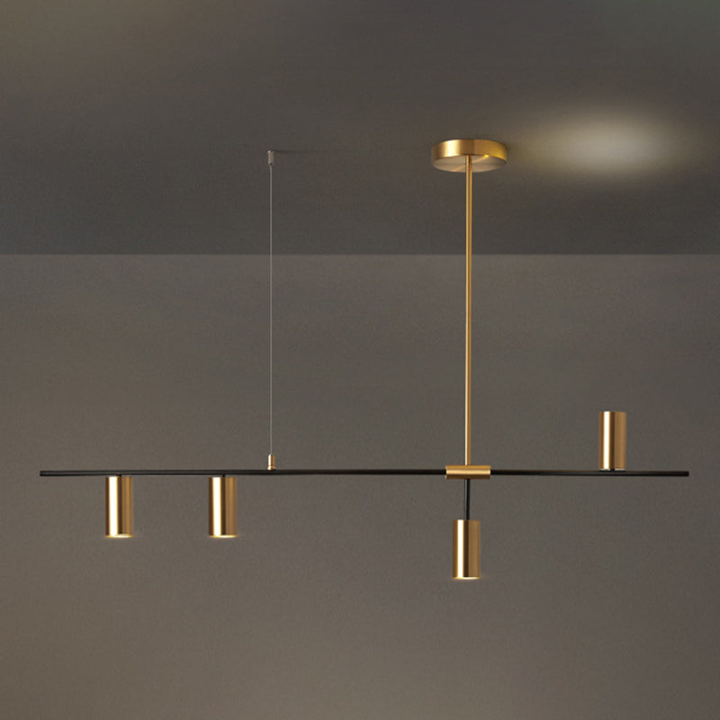 Cylinder Island Pendant Lights Ultra-Contemporary Metallic Island Pendant Lights for Restaurant