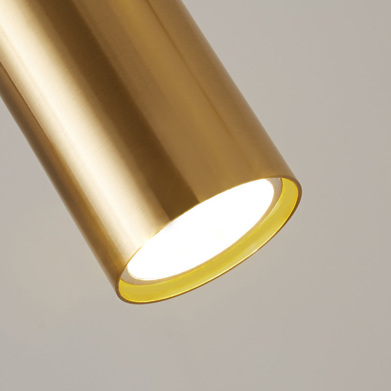 Cylinder Island Pendant Lights Ultra-Contemporary Metallic Island Pendant Lights for Restaurant