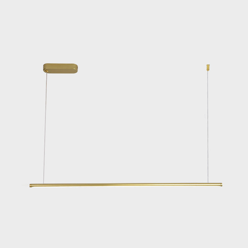 Luci di lampadari dell'isola lineare Simplicità Fissature di illuminazione del lampadario acrilico per tavolo da pranzo