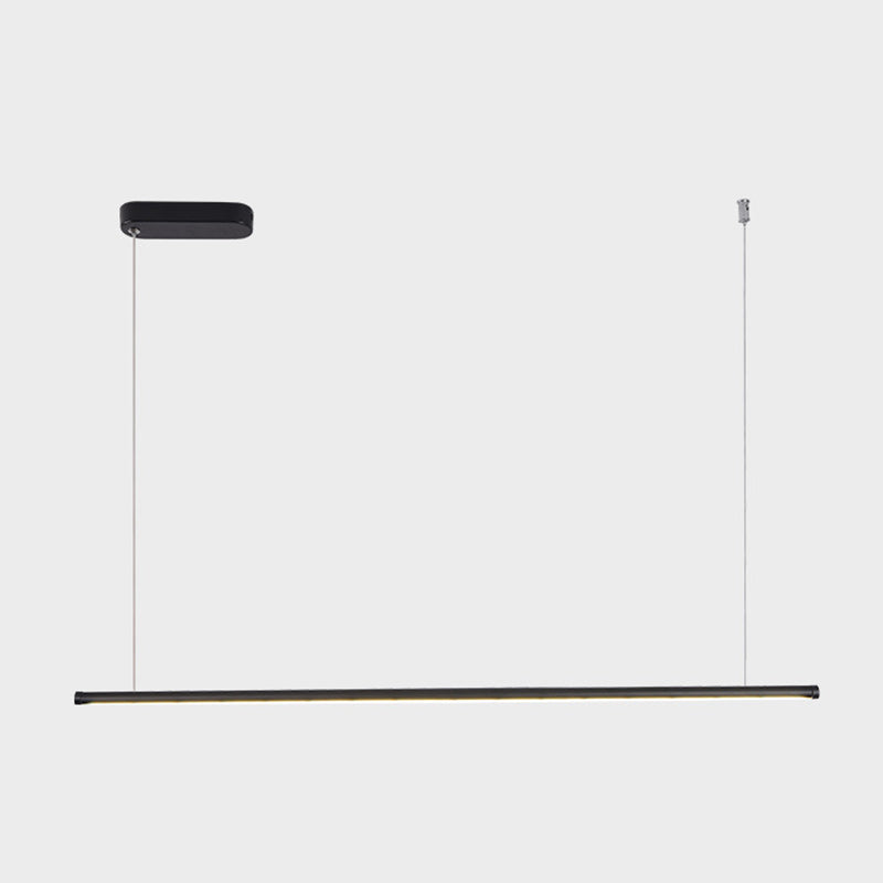 Luci di lampadari dell'isola lineare Simplicità Fissature di illuminazione del lampadario acrilico per tavolo da pranzo