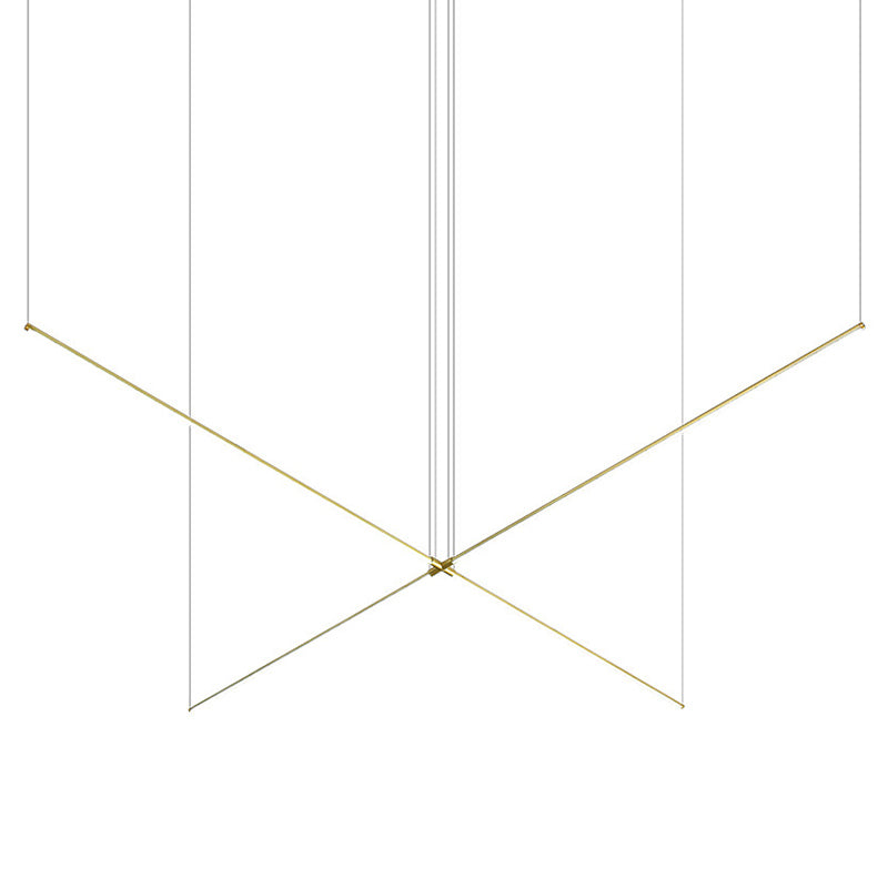 Luci di lampadari dell'isola lineare Simplicità Fissature di illuminazione del lampadario acrilico per tavolo da pranzo