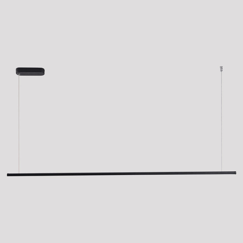 Linear Island Chandelier Lights Simplicity Acrylic Chandelier Lighting Fixtures for Dining Table