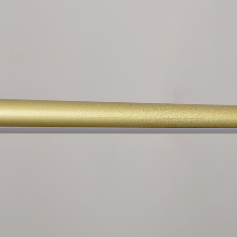 Luci di lampadari dell'isola lineare Simplicità Fissature di illuminazione del lampadario acrilico per tavolo da pranzo