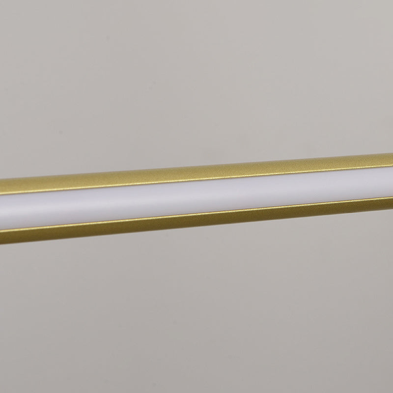 Linear Island Chandelier Lights Simplicity Acrylic Chandelier Lighting Fixtures for Dining Table