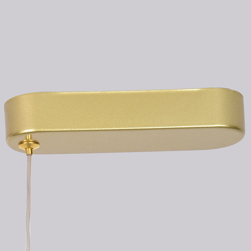 Luci di lampadari dell'isola lineare Simplicità Fissature di illuminazione del lampadario acrilico per tavolo da pranzo