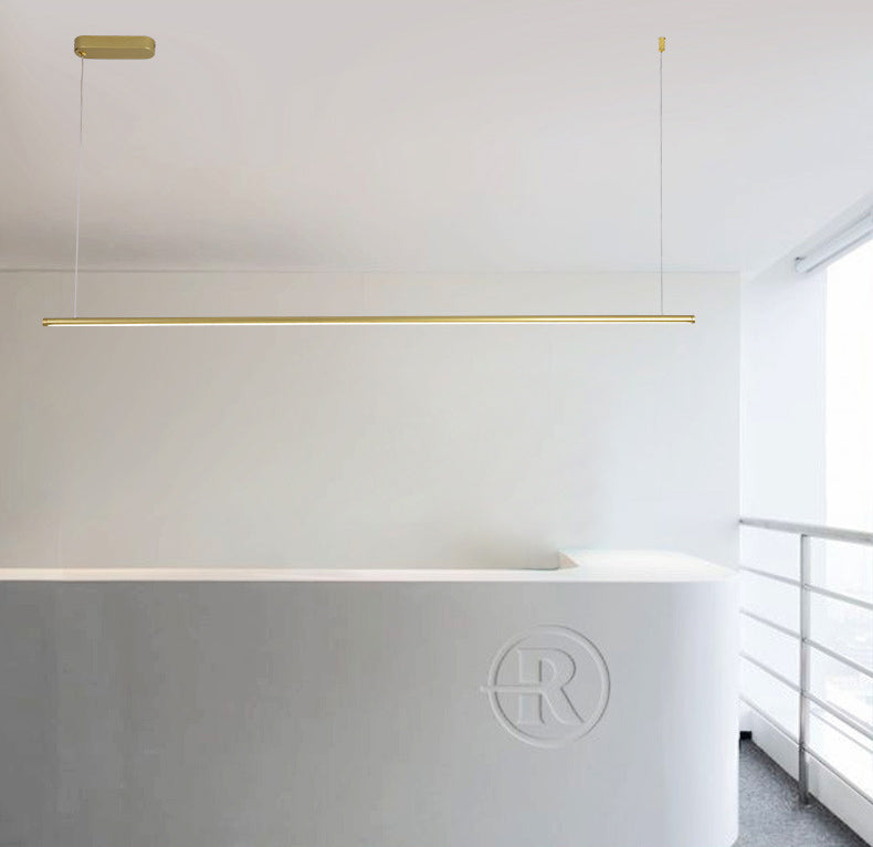 Luci di lampadari dell'isola lineare Simplicità Fissature di illuminazione del lampadario acrilico per tavolo da pranzo