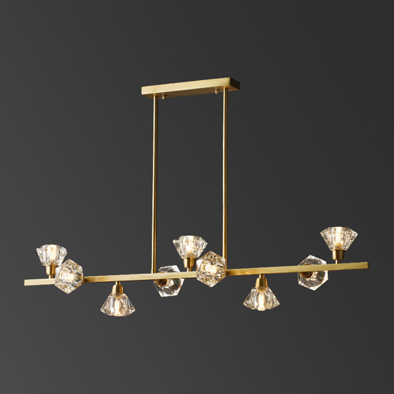 Torpedo Hanging Island Lights Ultra-Contemporary Crystal Chandelier Lighting Fixtures for Restaurant