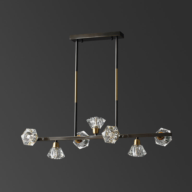 Torpedo Hanging Island Lights Ultra-Contemporary Crystal Chandelier Lighting Fixtures for Restaurant