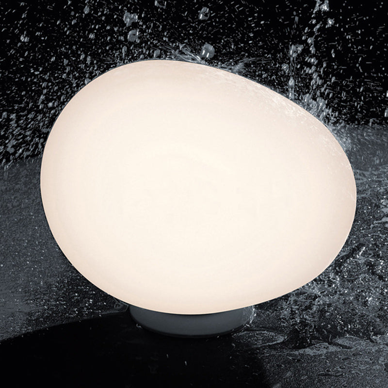 Modern Minimalist Style Spherical Table Lamp Glass 1 Light Table Light for Bedroom