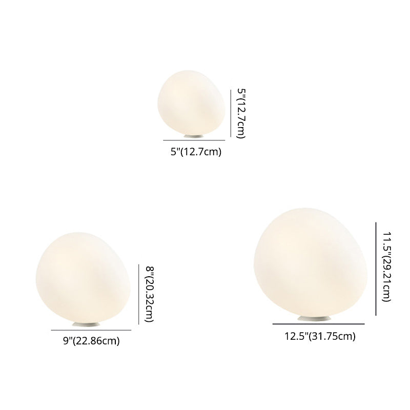 Modern Minimalist Style Spherical Table Lamp Glass 1 Light Table Light for Bedroom
