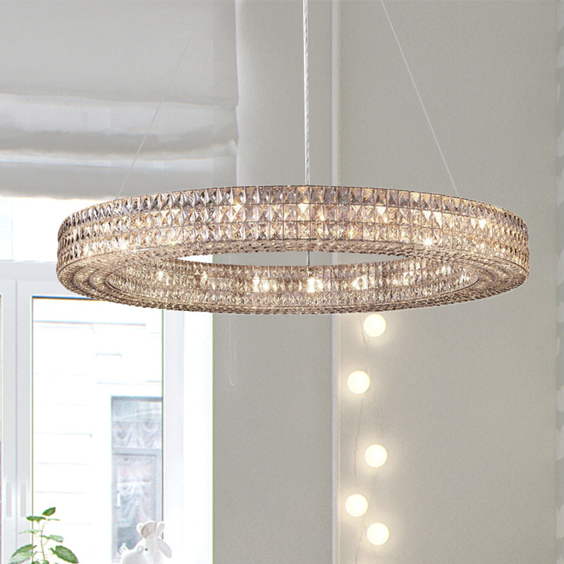 Anneau transparent K9 Crystal Plafond Light