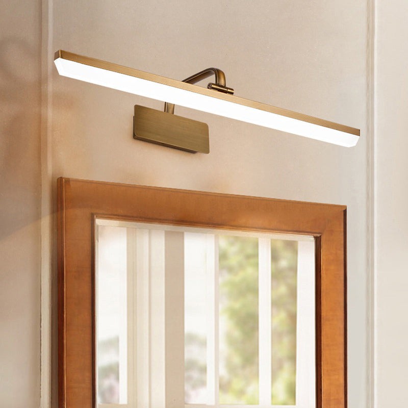 Vanité de salle de bain en métal à tête réglable Lumière moderne minimalisme LED LINDE LED Vanité acrylique