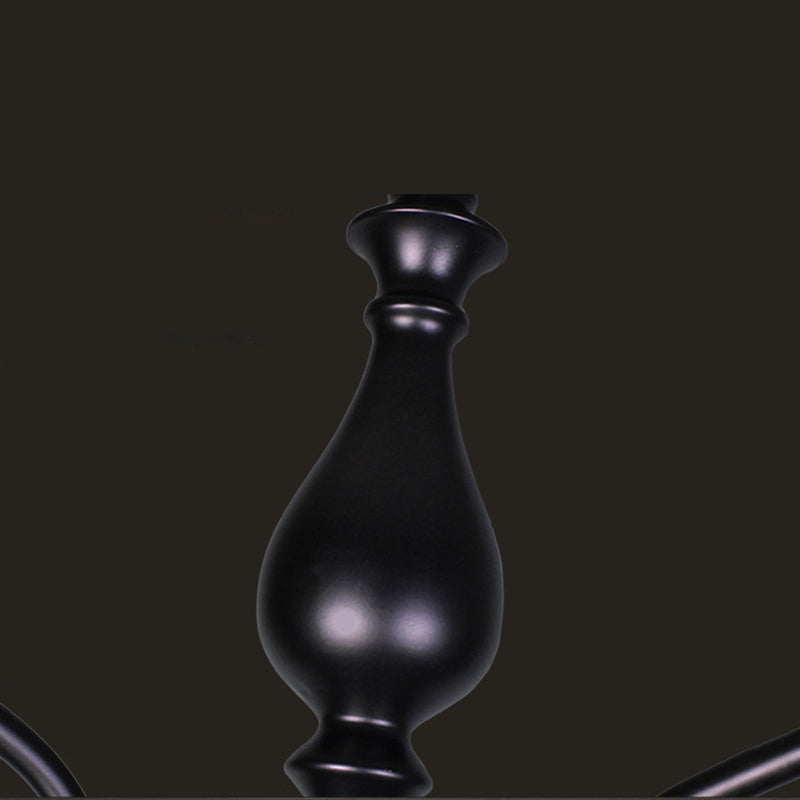 12 lights American Vintage Chandelier Metal Candlestick Lampe de lampe grand lampe de suspension avec une chaîne de suspension réglable de 13,7 "