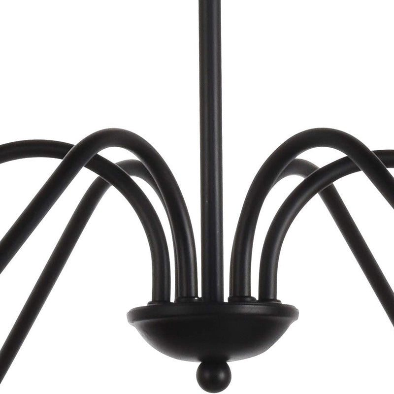 6-Lights Industrial Vintage Chandelier Metal Candlestick Lamp Holder Hanging Lamp for Restaurants Bar