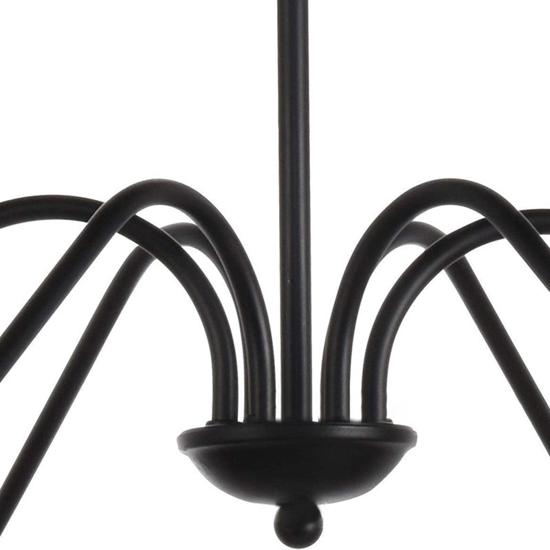 6-Lights Industrial Vintage Chandelier Metal Candlestick Lamp Holder Hanging Lamp for Restaurants Bar