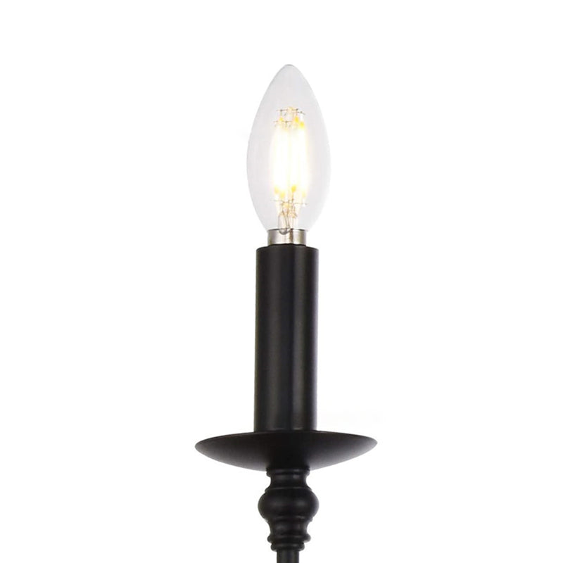 6-Lights Industrial Vintage Chandelier Metal Candlestick Lamp Holder Hanging Lamp for Restaurants Bar
