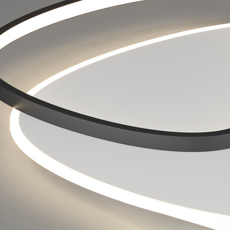 Minimalist Triangle Ceiling Light Fixture Acrylic LED Bedroom Flush Mount Ceiling Fixture