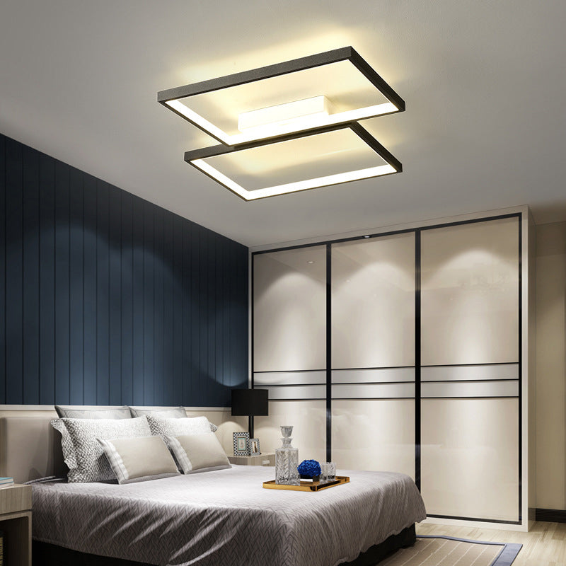 Schwarz schattierte Deckenleuchte Moderne LED-Deckenleuchte aus Acryl