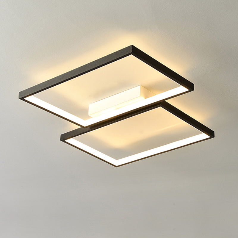 Schwarz schattierte Deckenleuchte Moderne LED-Deckenleuchte aus Acryl