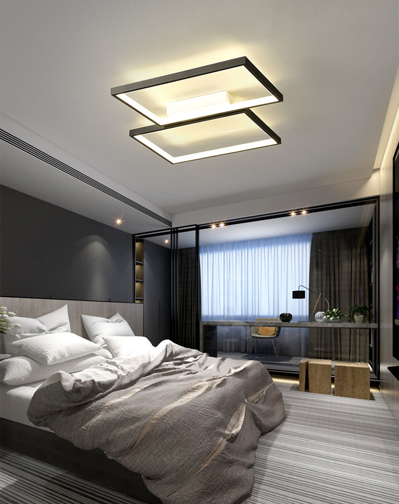 Schwarz schattierte Deckenleuchte Moderne LED-Deckenleuchte aus Acryl