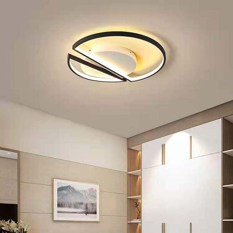 Modern Semi Flush Mount Chandelier Metal Semi Flush Light