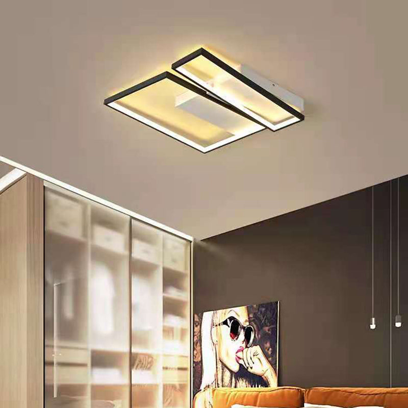 Modern Semi Flush Mount Chandelier Metal Semi Flush Light