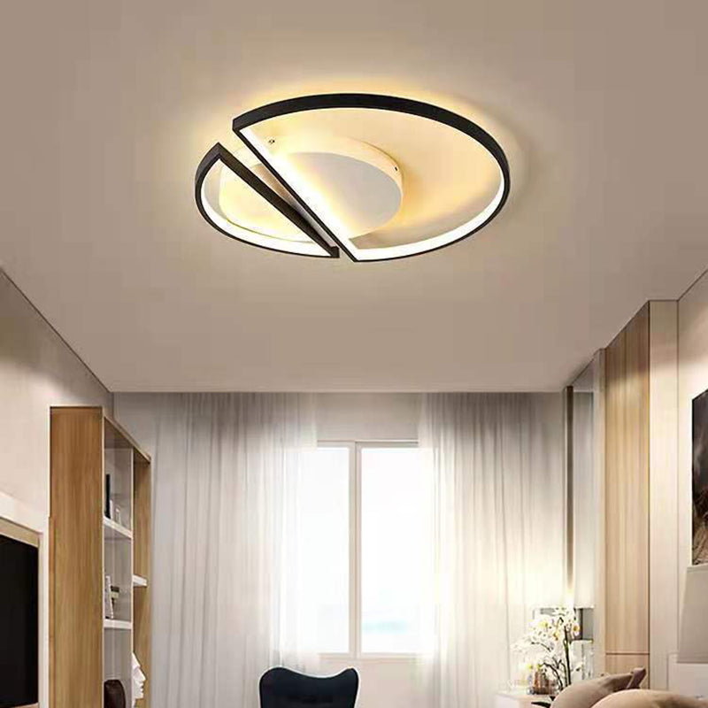 Modern Semi Flush Mount Chandelier Metal Semi Flush Light