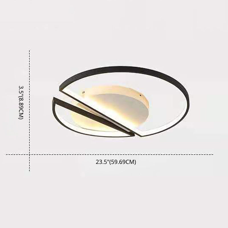 Modern Semi Flush Mount Chandelier Metal Semi Flush Light