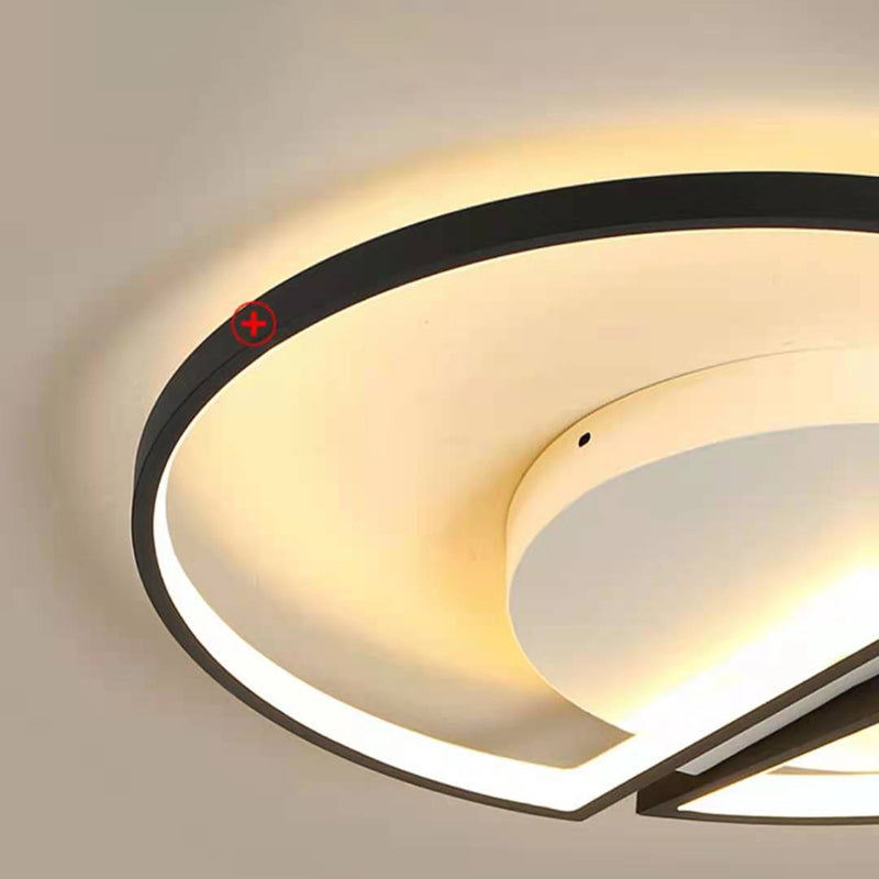 Modern Semi Flush Mount Chandelier Metal Semi Flush Light