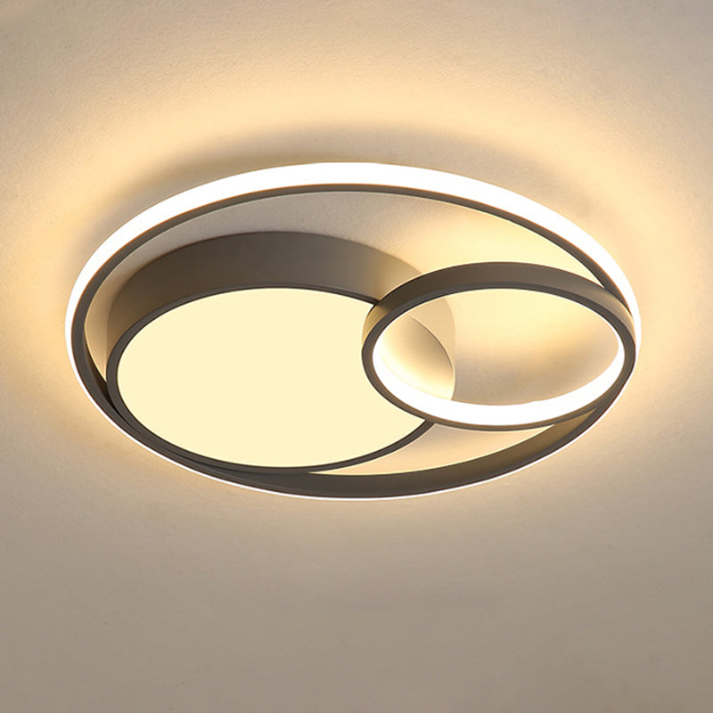 Lámpara circular empotrada de acrílico moderno montaje empotrado