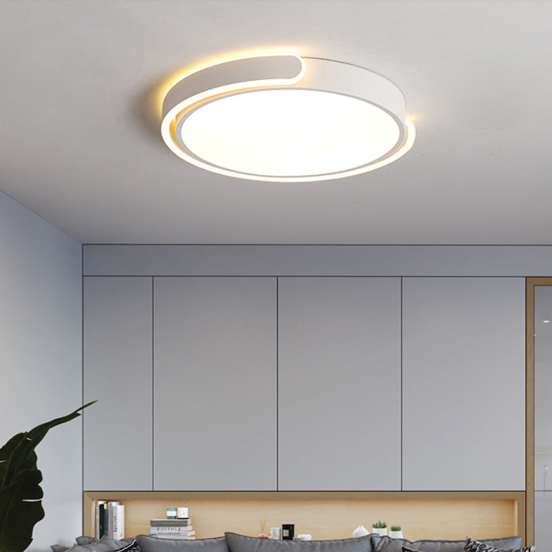 Circolare Flush Monte Light Fixtures Moderno Acrilico Flush Light