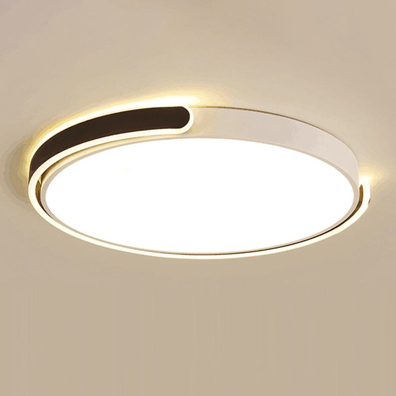 Circolare Flush Monte Light Fixtures Moderno Acrilico Flush Light