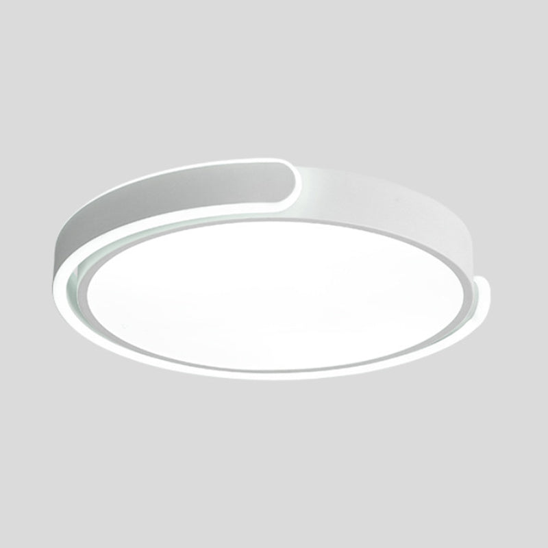 Circolare Flush Monte Light Fixtures Moderno Acrilico Flush Light