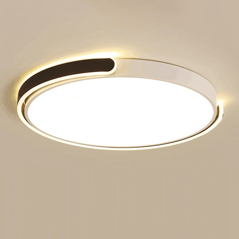 Circolare Flush Monte Light Fixtures Moderno Acrilico Flush Light