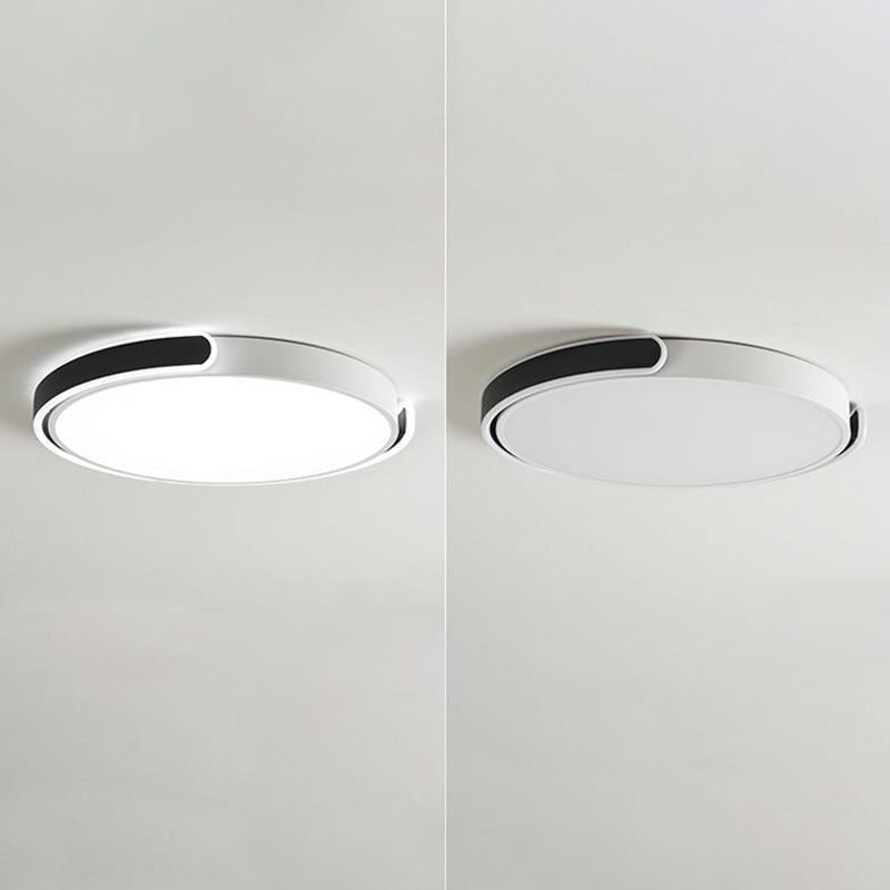 Circolare Flush Monte Light Fixtures Moderno Acrilico Flush Light