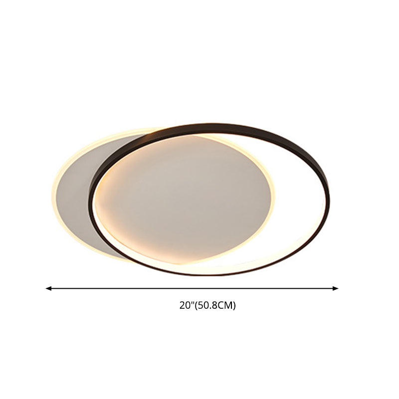 19,5 Pollici Wide Nordic Simplicity LED Soffitto Light Interrking Cerchi Home Decorativi Illuminazione Fissaggio