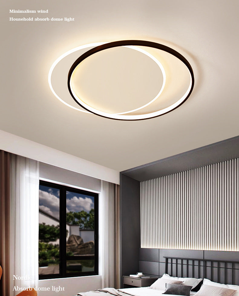 19.5 Inches Wide Nordic Simplicity LED Ceiling Light Interlocking Circles Design Home Decorative Lighting Fixture